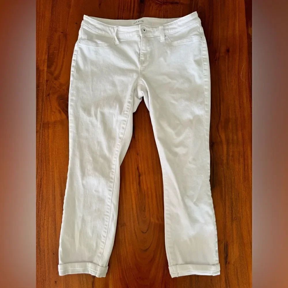 Lila Ryan Kent capris turned up cuff 5 pocket cotton/spandex blend sz 27P EUC